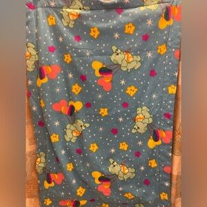 Care Bears Twin Size VTG Kids Quilted Bedspread Wish Blue Plaid Handmade 60/43